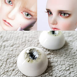 Y&D BJD Dolls Eyes, DIY Custom Use Safety Glass Eyes Eyeballs for BJD Doll Making Supplies, as described (No Doll)