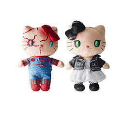 Set of 2 Chucky's Plush Doll Toy Chucky & Tiffany Plush Doll Collectible Figure 7.8Inch