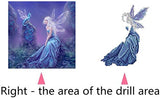 New 5D Diamond Painting Kits for Adults Kids, Awesocrafts Butterfly Fairy Seahorse Partial Drill DIY Diamond Art Embroidery Paint by Numbers with Diamonds (Fairy)