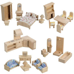 PlanToys Classic Dollhouse Furniture Set