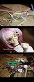 1/3 BJD Cute Retro Eye Glasses / Nonsexual Eyeglass for SD Dolls Dollfie LUTS AOD DOD / Free Glasses Case