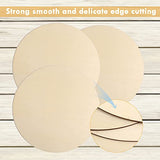 3Pcs 12 Inch Wood Circles for Crafts, Unfinished Blank Wooden Rounds Slice Wooden Cutouts for DIY Crafts, Door Hanger, Sign, Wood Buring, Painting, Christmas Décor