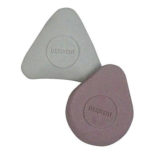 Derwent Shaped Erasers, Pack, 2 Count (2301964)