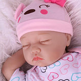 Reborn Baby Dolls Girl, 22 Inch Realistic Newborn Baby Doll, Lifelike Sleeping Reborn Baby, Weighted Silicone Reborn Doll for Kids