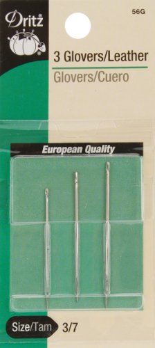 Dritz 56G Glovers/Leather Hand Needles, Size 3/7 (3-Count)