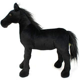 Ignacio The Black Stallion - 16 Inch Large Black Stallion Horse Stuffed Animal Plush Pony - by Tiger Tale Toys