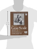 Strathmore 400 Series Gray Scale Pad, Assorted Tints, 9"x12" Glue Bound, 15 Sheets