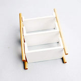 BARMI Mini Furniture Storage Shelve Model Doll House Bookshelves Simulation Decor,Perfect DIY Dollhouse Toy Gift Set White