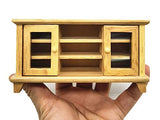 Zungtin Dollhouse Decoration Accessories 1:12 Miniature TV Cabinet Dollhouse Furniture Decor Model (Wood)