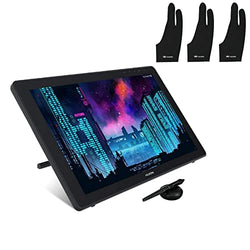 2020 HUION KAMVAS 22 Graphics Drawing Tablet Monitor with Screen Android Support Battery-Free Stylus 8192 Pressure Sensitivity Tilt Touch Bar Adjustable Stand Glove - 21.5 Inches Pen Display