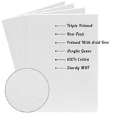 72 Pack Canvases for Painting 5 x 7 inch, Blank Canvas Boards for Painting- Gesso Primed Acid-Free 100% Cotton Canvas Panels for Acrylics Oil Watercolor Tempera Paints