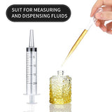 200 Pieces 3ml Plastic Transfer Pipettes 4 Pack 20ml Large Plastic Syringe Disposable Graduated Transfer Pipettes Dropper Makeup Tool for Essential Oils Mixture Science Laboratory Liquid Measuring