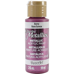 DecoArt Dazzling Metallics Paint, 2-Ounce, Berry