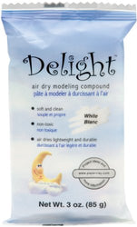 Creative Paperclay Delight Air Dry for Modeling Compound, 3-Ounce, White