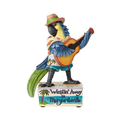 Enesco Jim Shore Margaritaville Parrot with Guitar Musical Figurine 6003993 New
