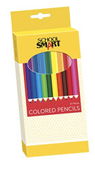 School Smart Colored Pencil, 7 in, Assorted Colors, Pack of 24