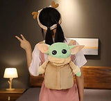 Elegant Baby Yoda Plush Toy Mini Back Pack Fandom Mandalorian Baby Yoda Stuff Doll for Kids and Young Souls.