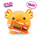 Snackles (Reese's Pieces) Axolotl Super Sized 14 inch Plush by ZURU, Ultra Soft Plush, Collectible Plush with Real Licensed Brands, Stuffed Animal