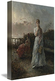 Wall Art Print Entitled Alfred Stevens 1823-1906 UN SOIR A LA MER by Celestial Images | 7 x 10