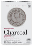 Strathmore STR-561-3 24 Sheet Assorted Tint Charcoal Pad, 18 by 24"