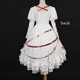 Original Women's Cool Gothic Dress Masquerade Halloween Cosplay Costume Dress (S, MIQ032-1)