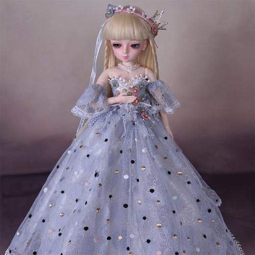 360 Degree Rotation Joint Dolls 45cm BJD Dolls with 100% Handmade Dress DIY Makeup Doll Change Eyes Hair Reborn Doll Girls Gift (Style10)