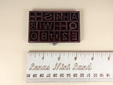 Miniature Typography Drawer With Letters. Handmade Dollhouse Letterpress Box