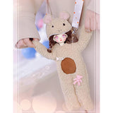 31cm 12.2in BJD Doll 1/6 Cute Ball Jointed SD Doll Include Handmade Clothes + Wig + Makeup Face + Strap, Trendy DIY Gifts,B