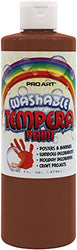 Pro Art Liquid Washable Tempera Paint, 16-Ounce, Brown