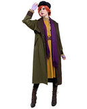 Cosplay.fm Women‘s Princess Anya Cosplay Costume Outfit Suit Trench Coat Dress with Hat and Scarf (S, Multicoloured)