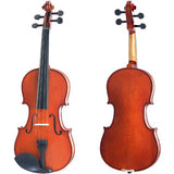 Cecilio CVN-100 Solid Wood Student Violin with Tuner and Lesson Book, Size 1/4