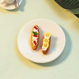 Dollhous Food Accessories|Mini Bread Handmade Scenery Accessory Resin Dollhouse Bread Model for Children Miniature Kitchen Kit,Perfect DIY Dollhouse Toy Gift Set B