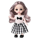 Camplab ·CAMPLAB· 6 Inch Movable Joints BJD Doll Princess Dolls Kawaii Cute Dolls with Full Set Clothes Shoes Wig Makeup DIY Make Dolls Crafts Cute Display Toys Best Gift for Girls (Color : I)