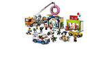 LEGO City Donut Shop Opening 60233 Store Opening Build and Play with Toy Taxi, Van and Truck with Crane, Easy Build with Minifigures for Boys and Girls (790 Pieces)