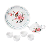 YOUSIKE Miniature Ornaments, Ceramic Teapot Tea Cups Set Simulation Dining Tableware Toy