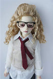 Doll Wigs JD243 Teddy Bear Curly BJD Wig 1/6 1/4 1/3 YOSD MSD SD Synthetic Mohair Doll Accessories (Beige Blond, 7-8inch)