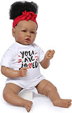 ZIQUE Reborn Baby Doll Black, 22 Inch Realistic African American Reborn Baby Doll That Look Real