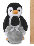 Bearington Wiggles and Wobbles Plush Stuffed Animal Penguin with Baby, 10 inches