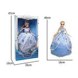 FXQIN Princess Doll 15.7 Inch SD BJD Dolls Ball Jointed Doll DIY Toys Best Gift for Children's Day Christmas, Handmade SD Dolls with Full Set Clothes Shoes Comb and Crown