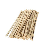 50 Pcs Natural Bamboo Thin Wood Strips 15.5 Inches Long Craft Popsicle Balsa Sticks DIY Bamboo Plank for House Aircraft Ship Boat School Projects Trim Molding Building Supplies, 3x9x400mm