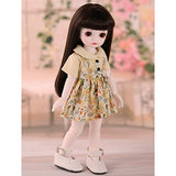 MEESock BJD Doll 1/6 SD Dolls 10In Ball Jointed Doll DIY Toys Exquisite Fashion Female Doll with Full Set Clothes Shoes Wig Makeup Birthday Present for Girls