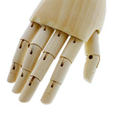 US Art Supply Wood Artist Drawing Manikin Articulated Mannequin with Wooden Flexible Fingers -