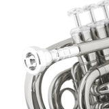 Mendini MPT-N Nickel Plated Bb Pocket Trumpet
