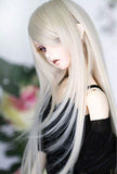 1/6 6-7" 15-17cm Bjd Doll Hair Wig Long Straight Layer Roll Inside Tips Light Blond Styled