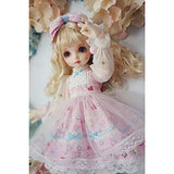 HMANE BJD Doll Clothes 1/4, Lovely Sweet Strawberry Dress Outfit Set for 1/4 BJD Doll (No Doll) - Pink