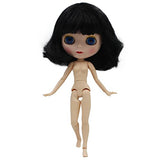 1/6 BJD Doll is Similar to Neo Blythe, 4-Color Changing Eyes Matte Face and Ball Jointed Body Dolls, 12 Inch Customized Dolls Can Changed Makeup and Dress DIY, Nude Doll Sold Exclude Clothes (SNO.11)