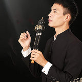 Hulusi,Gourd Flute,Cucurbit Flute Chinese National Gourd Flute Environmentally Friendly Ebony Cucurbit Flute Adult Children's Art Musical Instrument Gift For Beginners ( Color : Black , Size : B )