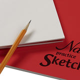 Nasco Practice Student Artist Sketchbooks - 50 Sheets, Bulk Pack of 48-8 - 1/2" x 11", 20 lb.