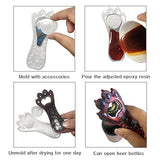 BEZALEL Bottle Opener Resin Mold kit - 90pcs Beer Bottle Opener Molds for Resin Casting with Stainless Steel Resin Accessories - Silicone Molds for Resin Casting Keychain, DIY Corkscrew Bottle Opener