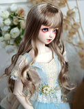 Clicked BJD Doll Long Curly Hair Band Hair Accessories for 1/3 Dolls DIY Supplies Doll Making DIY Accessory,B